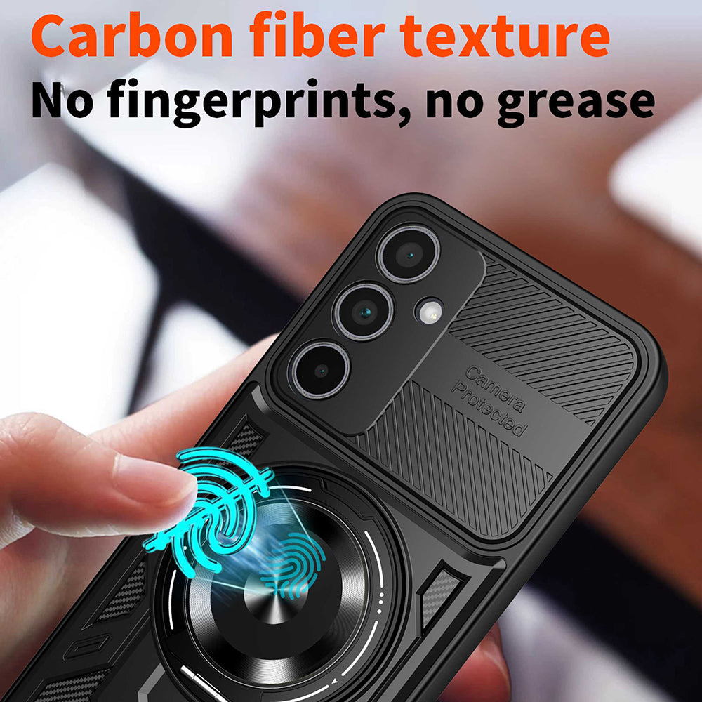 Coque pour Samsung Galaxy A55 5G A556, Techsuit, RuggedCam, Noire