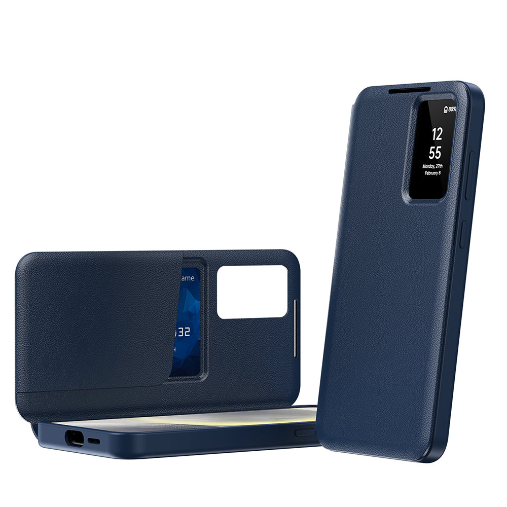 Coque pour Samsung Galaxy A55 5G A556, Techsuit, SmartView, Bleue