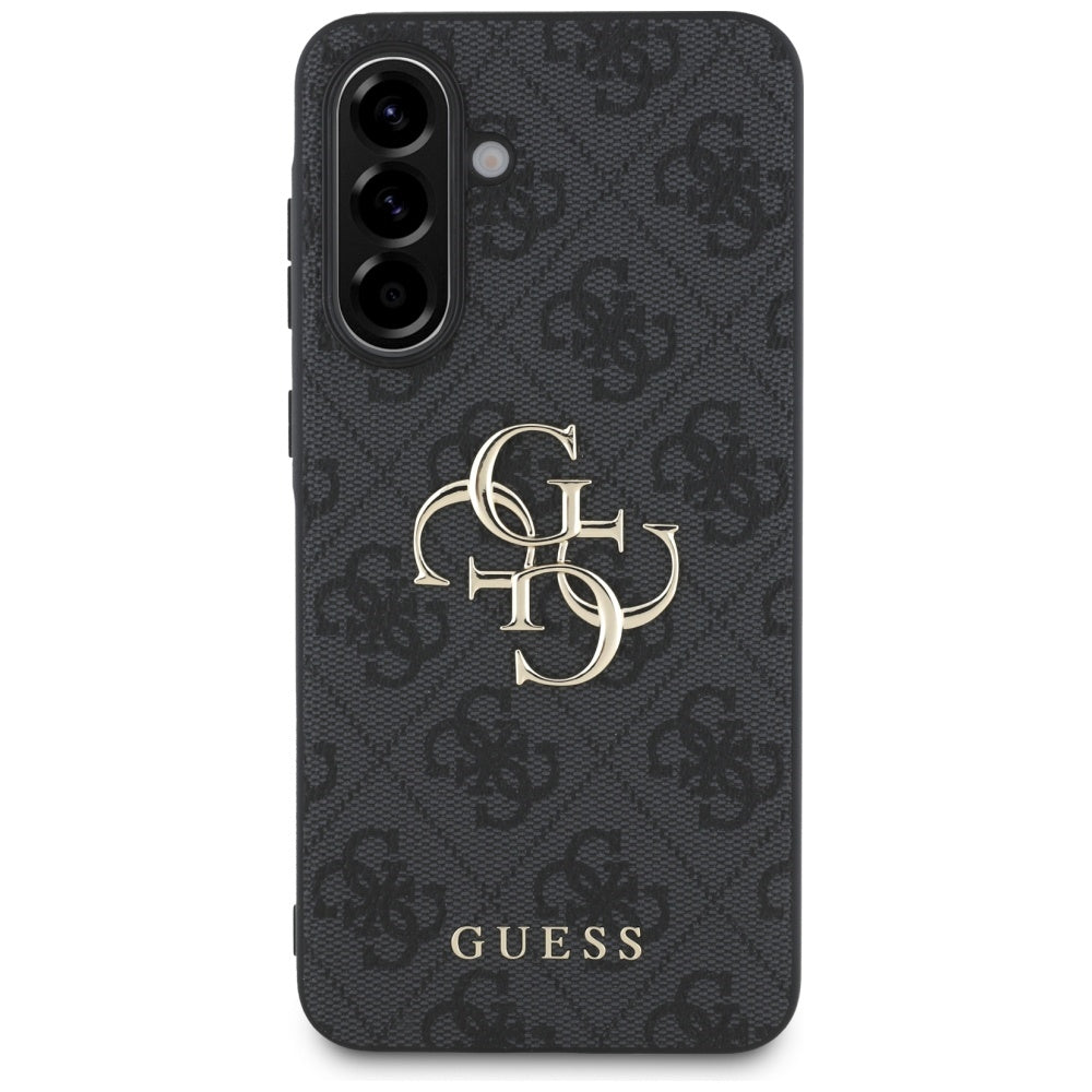 Étui pour Samsung Galaxy A56 A566, Guess, 4G Big Logo, Noir
