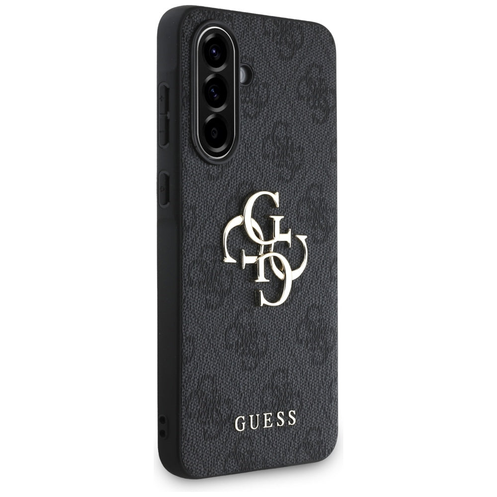 Étui pour Samsung Galaxy A56 A566, Guess, 4G Big Logo, Noir