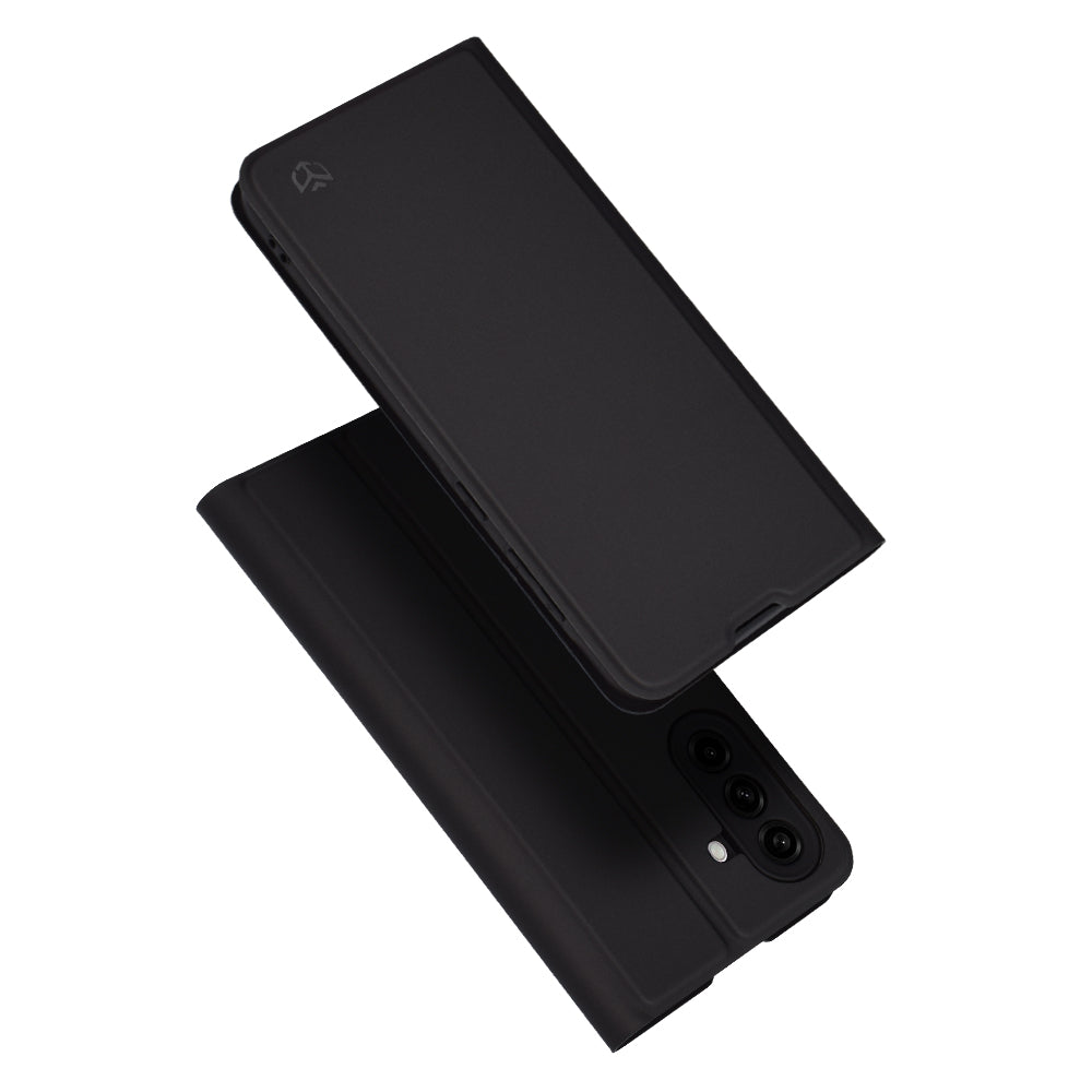 Coque pour Samsung Galaxy A56 A566, Techsuit, Magskin Book, Noire