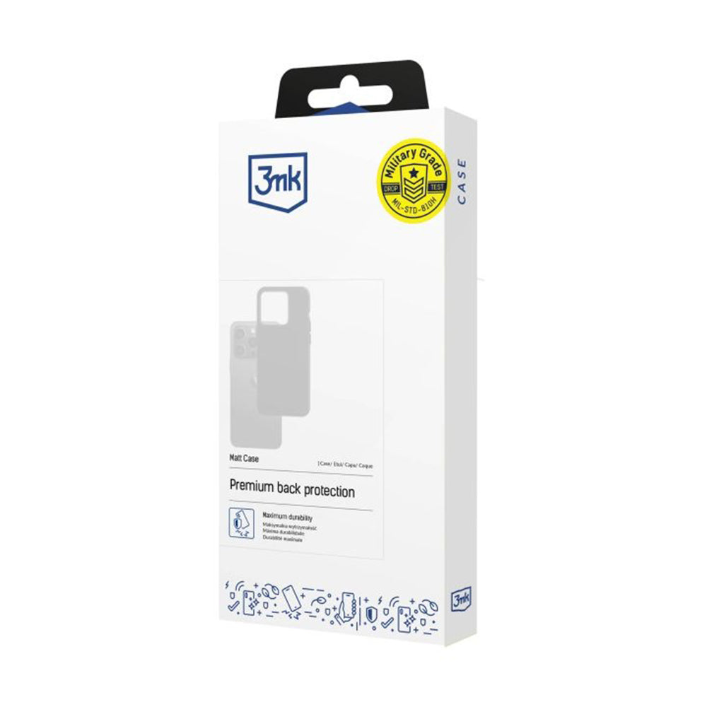 Étui pour Samsung Galaxy A57 5G, 3MK, Noir Mat