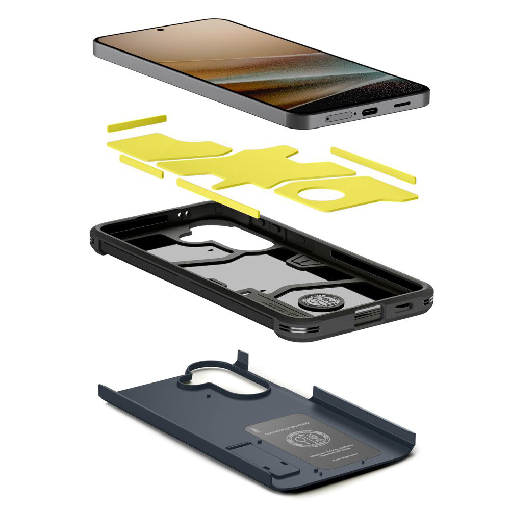 Étui pour Samsung Galaxy A57 5G, Spigen, Tough Armor, Bleu ACS11126