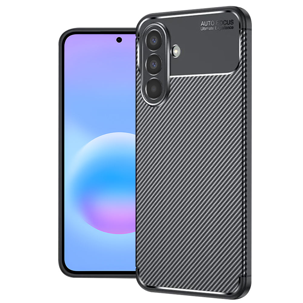 Étui pour Samsung Galaxy A57 5G, Techsuit, CarbonFiber, Noir