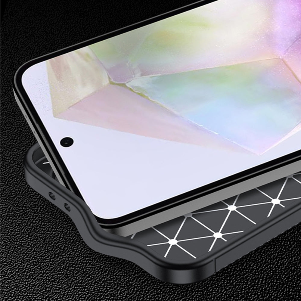 Étui pour Samsung Galaxy A57 5G, Techsuit, CarbonFiber, Noir