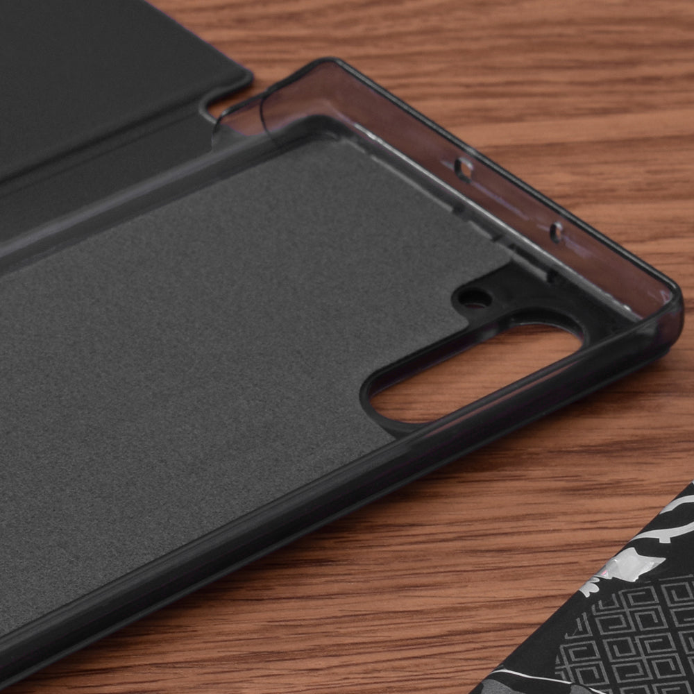 Coque pour Samsung Galaxy Note 10 5G N971 / Note10 N970, Techsuit, eFold, Noire
