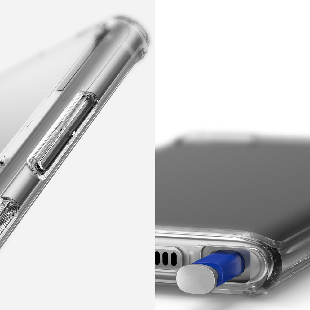 Étui pour Samsung Galaxy Note 10+ 5G N976 / Note 10+ N975, Ringke, Fusion, Transparent