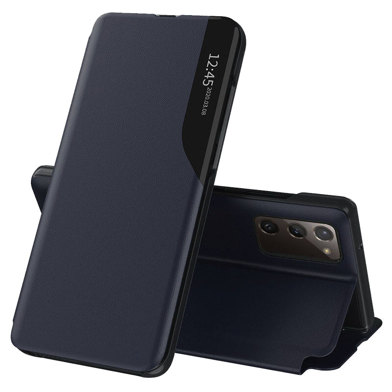 Coque pour Samsung Galaxy S20 FE 2022 G781 / S20 FE 5G G781 / S20 FE G780, Techsuit, eFold, Bleu Foncé