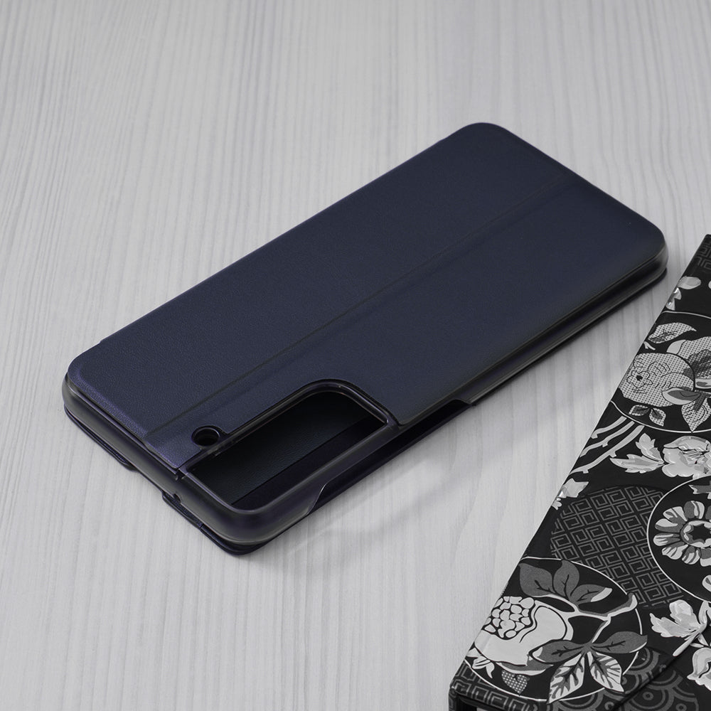 Coque pour Samsung Galaxy S21 FE 5G G990, Techsuit, eFold, Bleu Foncé