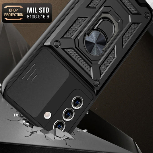 Coque pour Samsung Galaxy S21+ 5G G996, Techsuit, CamShield, Noire