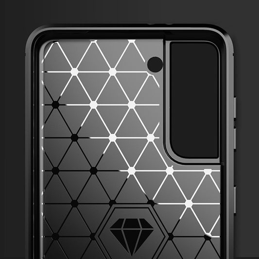Coque pour Samsung Galaxy S21+ 5G G996, Techsuit, Carbone, Noire