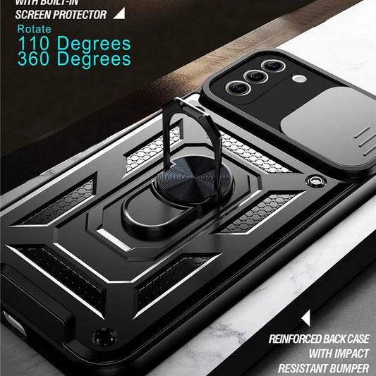 Coque pour Samsung Galaxy S22+ 5G S906, Techsuit, CamShield, Noire