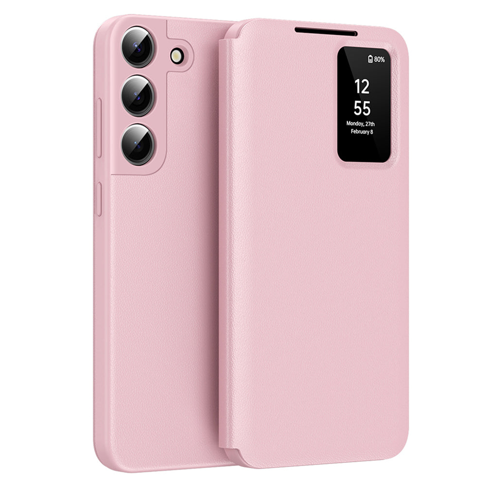 Coque pour Samsung Galaxy S22+ 5G S906, Techsuit, SmartView, Rose