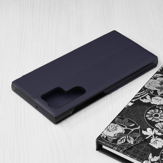 Coque pour Samsung Galaxy S22 Ultra 5G S908, Techsuit, eFold, Bleu Foncé