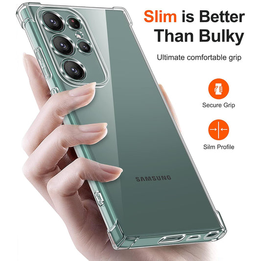 Coque pour Samsung Galaxy S22 Ultra 5G S908, Techsuit, Antichoc Claire, Transparente