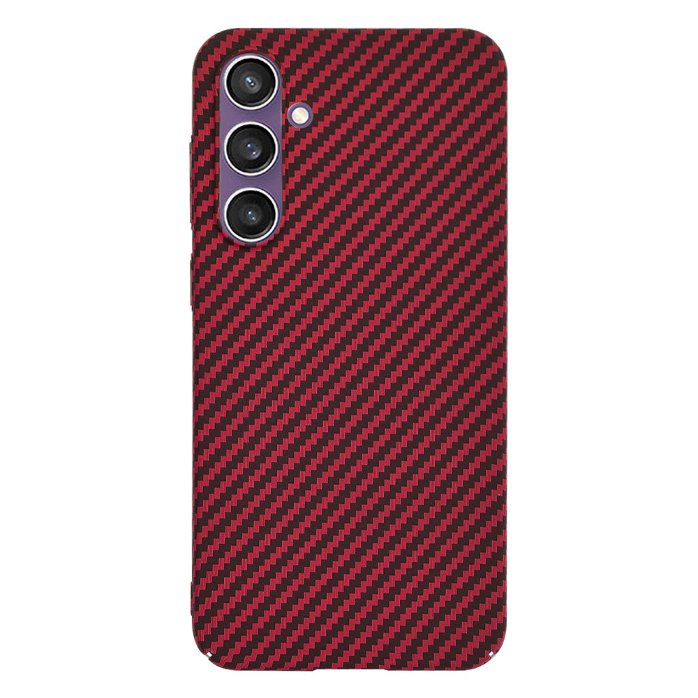 Coque pour Samsung Galaxy S23 FE S711, Techsuit, Carbonite FiberShell, Rouge