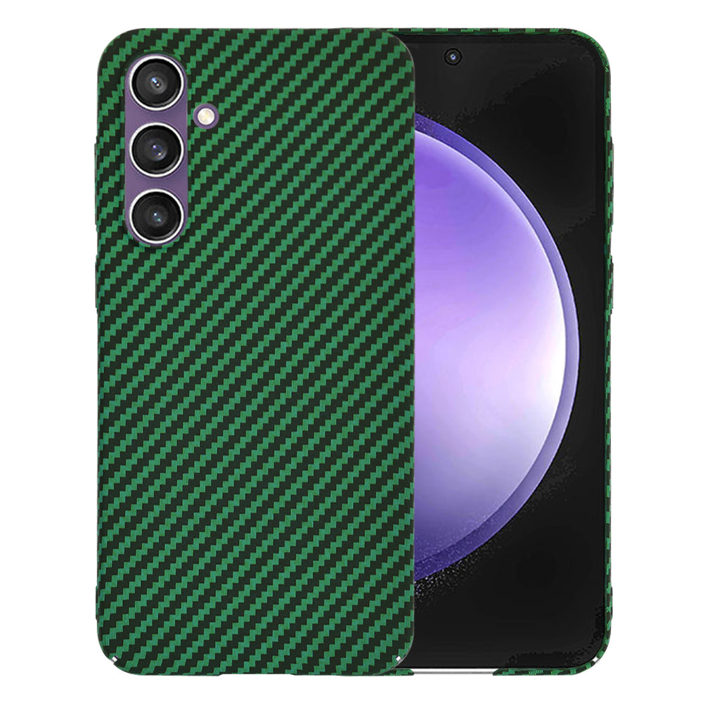 Coque pour Samsung Galaxy S23 FE S711, Techsuit, Carbonite FiberShell, Vert