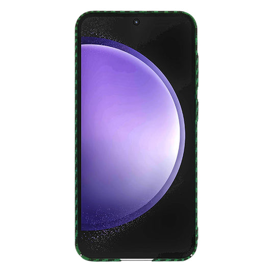 Coque pour Samsung Galaxy S23 FE S711, Techsuit, Carbonite FiberShell, Vert