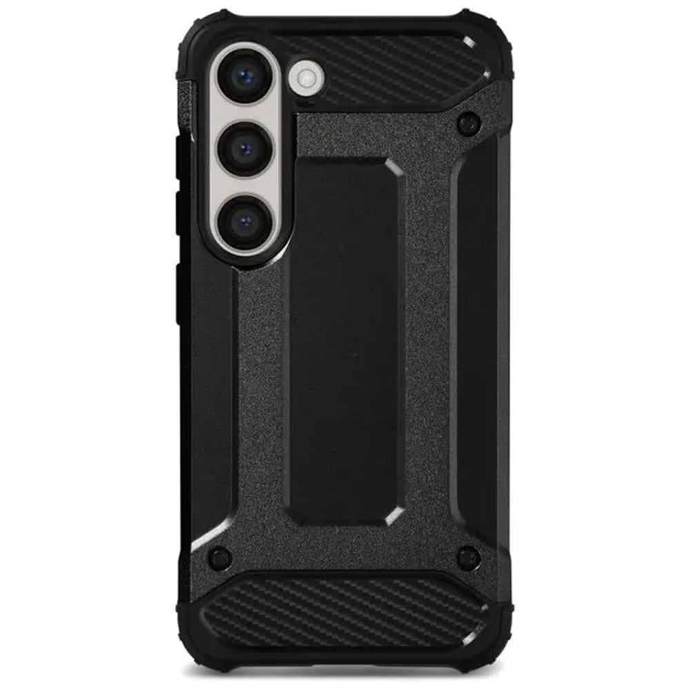 Coque pour Samsung Galaxy S23+ S916, Techsuit, Hybrid Armor, Noire