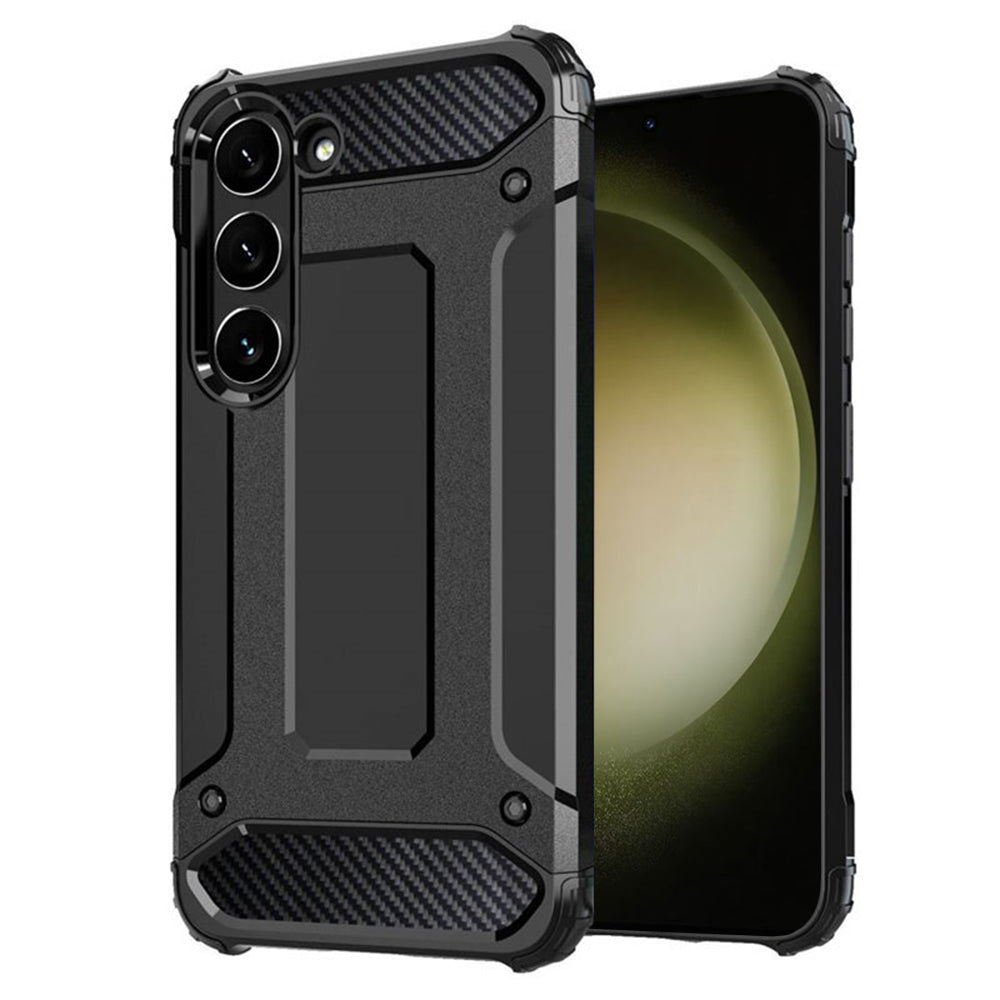 Coque pour Samsung Galaxy S23+ S916, Techsuit, Hybrid Armor, Noire