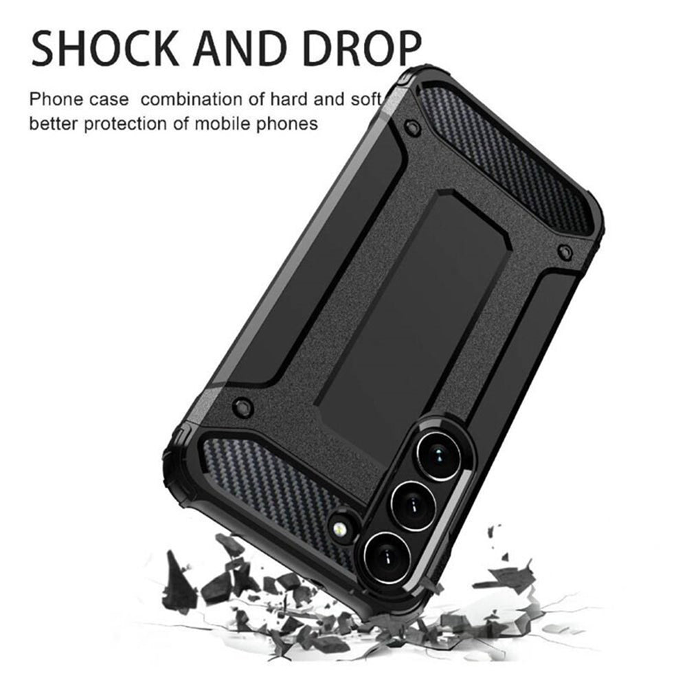 Coque pour Samsung Galaxy S23+ S916, Techsuit, Hybrid Armor, Noire