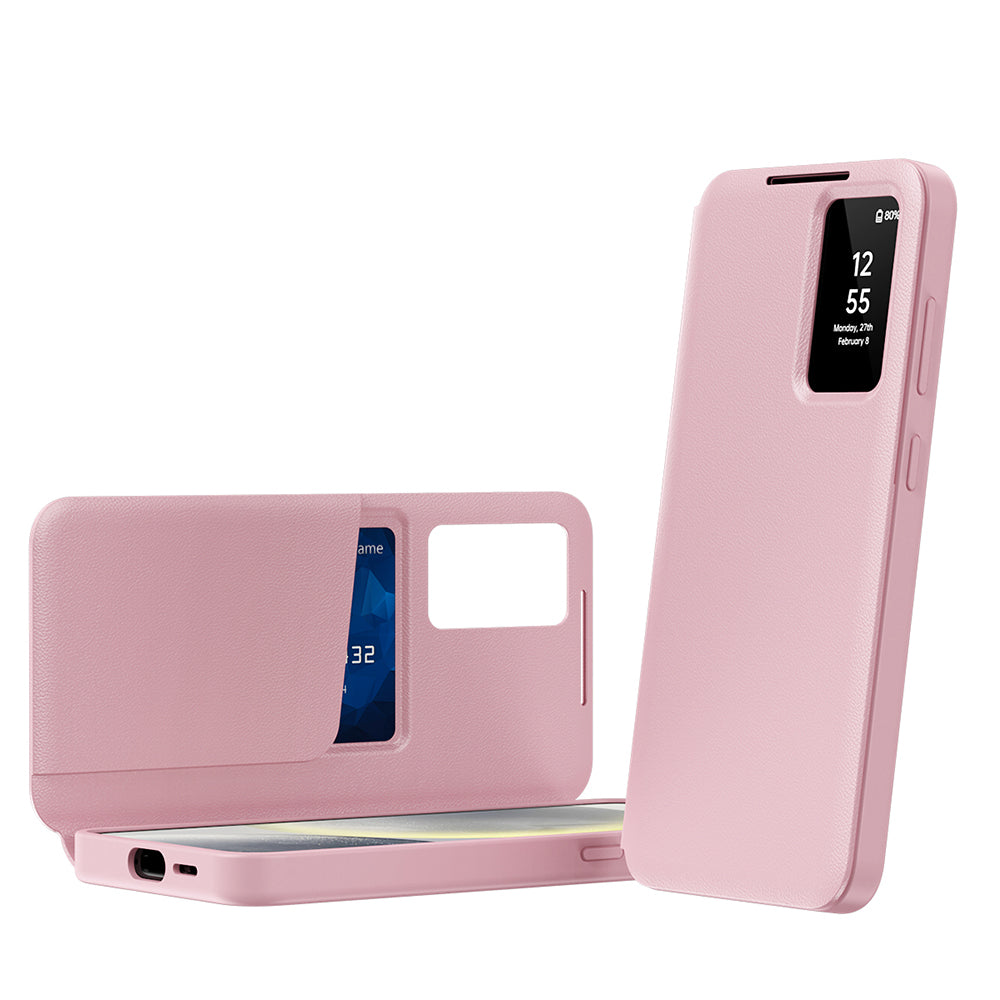 Coque pour Samsung Galaxy S23 S911, Techsuit, SmartView, Rose