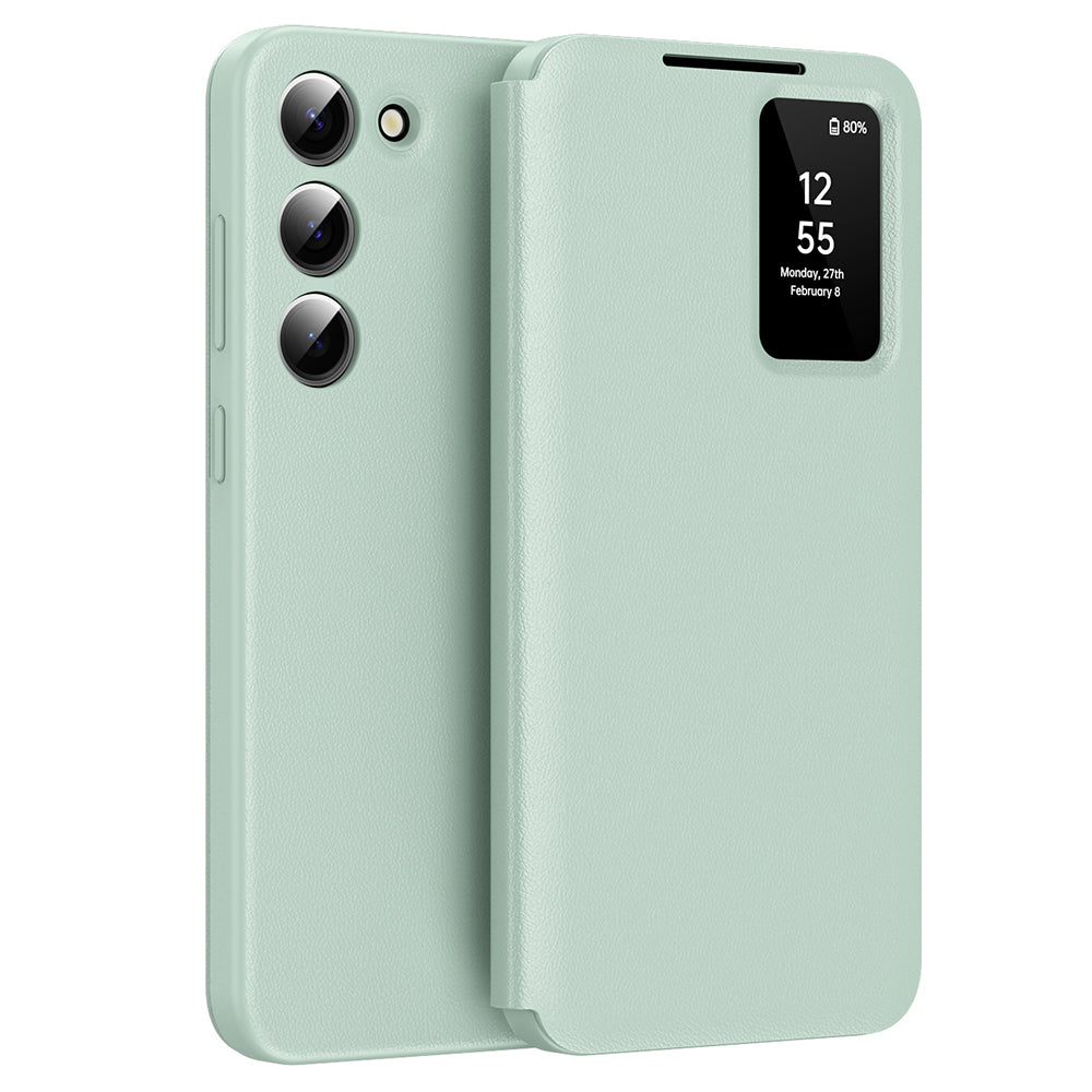 Coque pour Samsung Galaxy S23 S911, Techsuit, SmartView, Vert
