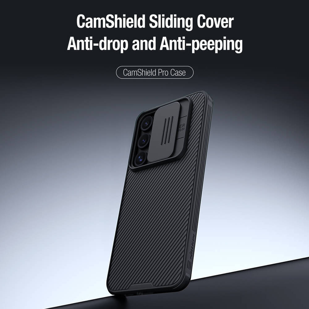 Étui pour Samsung Galaxy S24 FE S721, Nillkin, CamShield Pro, Bleu