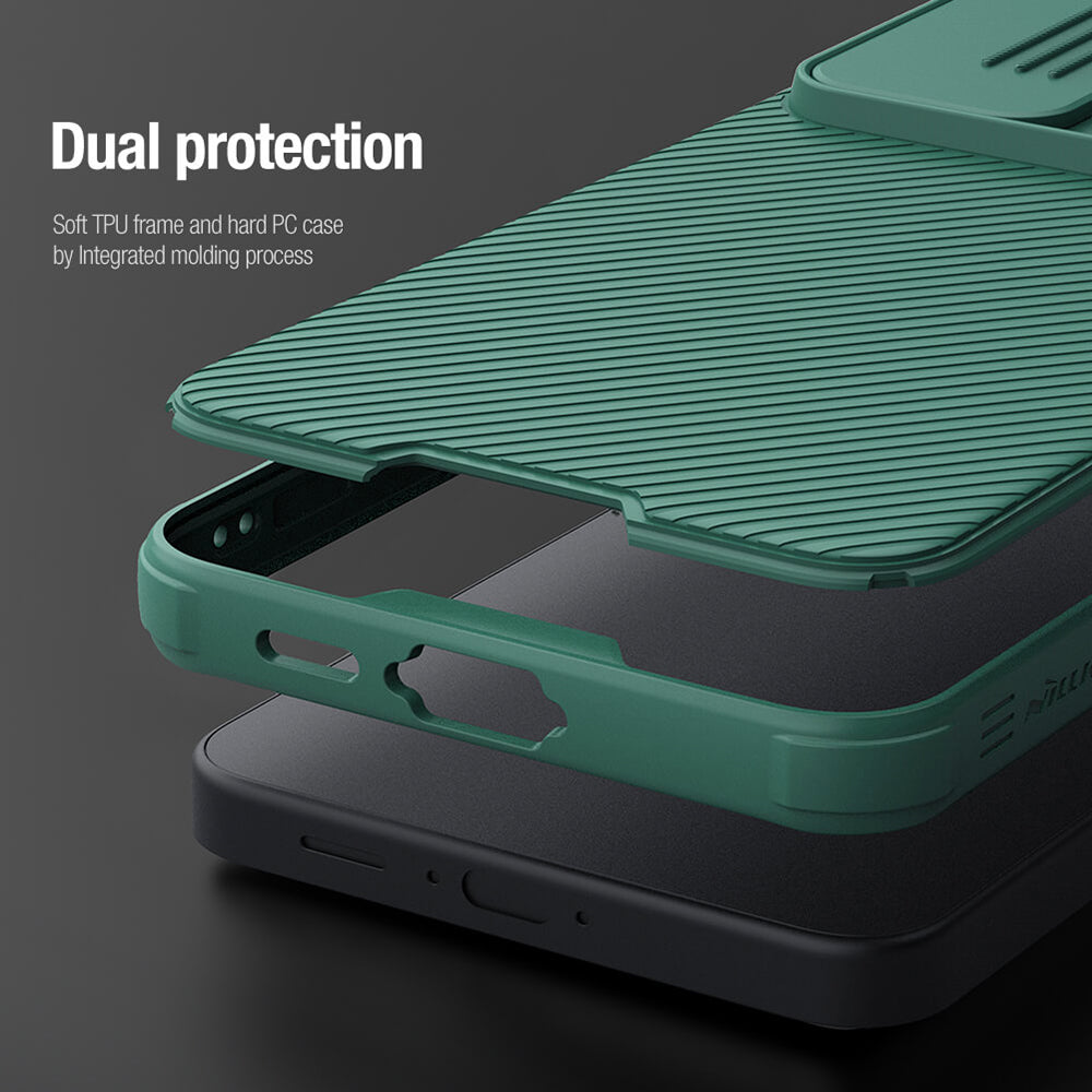 Étui pour Samsung Galaxy S24 FE S721, Nillkin, CamShield Pro, Bleu