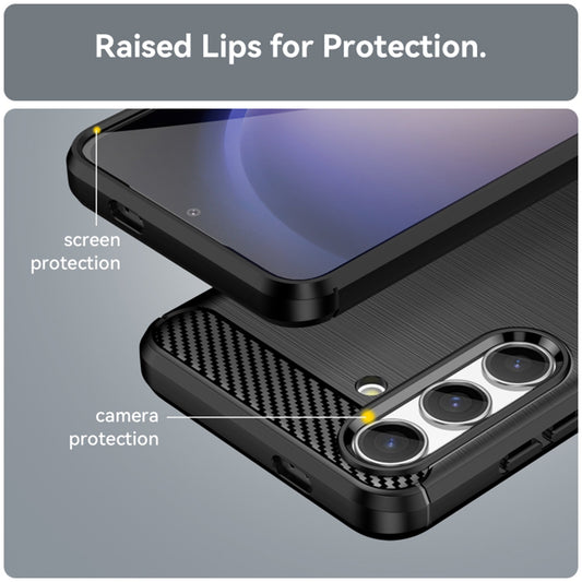 Coque pour Samsung Galaxy S24 FE S721, Techsuit, Carbone, Noire