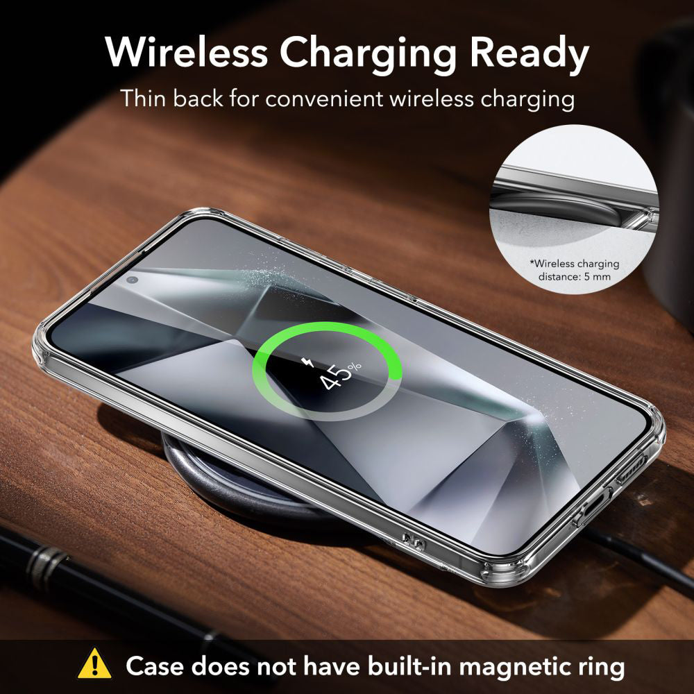 Étui pour Samsung Galaxy S24+ S926, ESR, Air Shield Boost Kickstand, Transparent