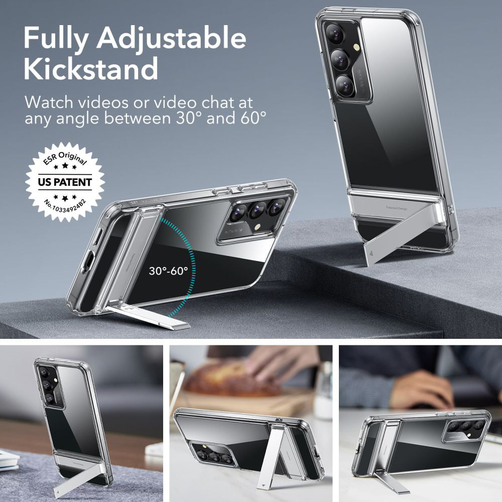 Étui pour Samsung Galaxy S24+ S926, ESR, Air Shield Boost Kickstand, Transparent