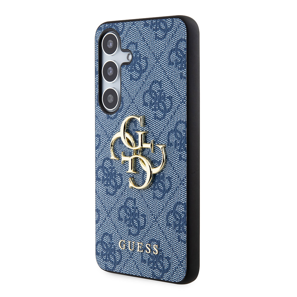 Étui pour Samsung Galaxy S24+ S926, Guess, 4G Big Logo, Bleu