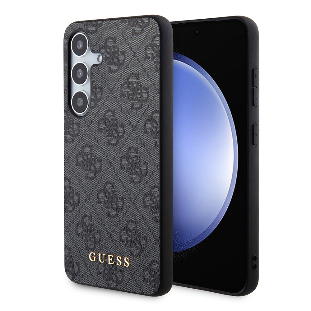 Étui pour Samsung Galaxy S24+ S926, Guess, Logo Or Métal 4G, Noir