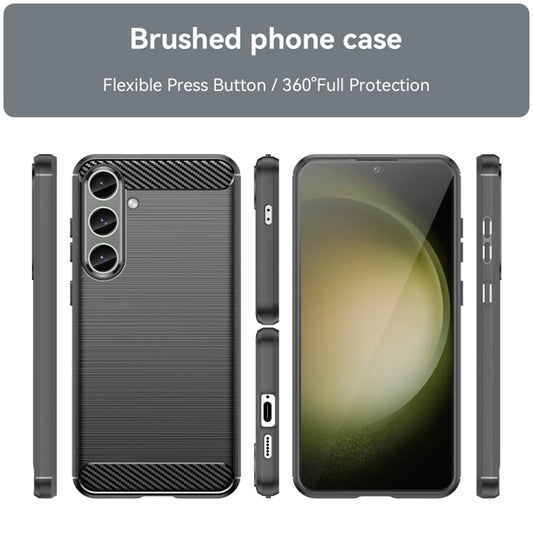 Coque pour Samsung Galaxy S24+ S926, Techsuit, Carbone, Noire