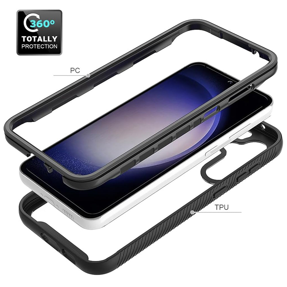 Coque pour Samsung Galaxy S24+ S926, Techsuit, Defense360 Pro, Noire