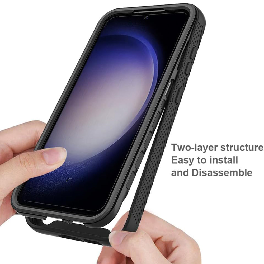 Coque pour Samsung Galaxy S24+ S926, Techsuit, Defense360 Pro, Noire