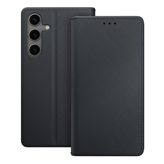 Coque pour Samsung Galaxy S24 S921, 3MK, Portefeuille, Noire