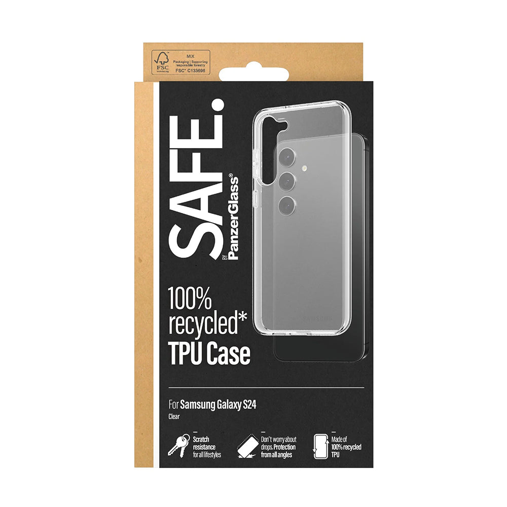 Étui pour Samsung Galaxy S24 S921, PanzerGlass, Safe., Transparent