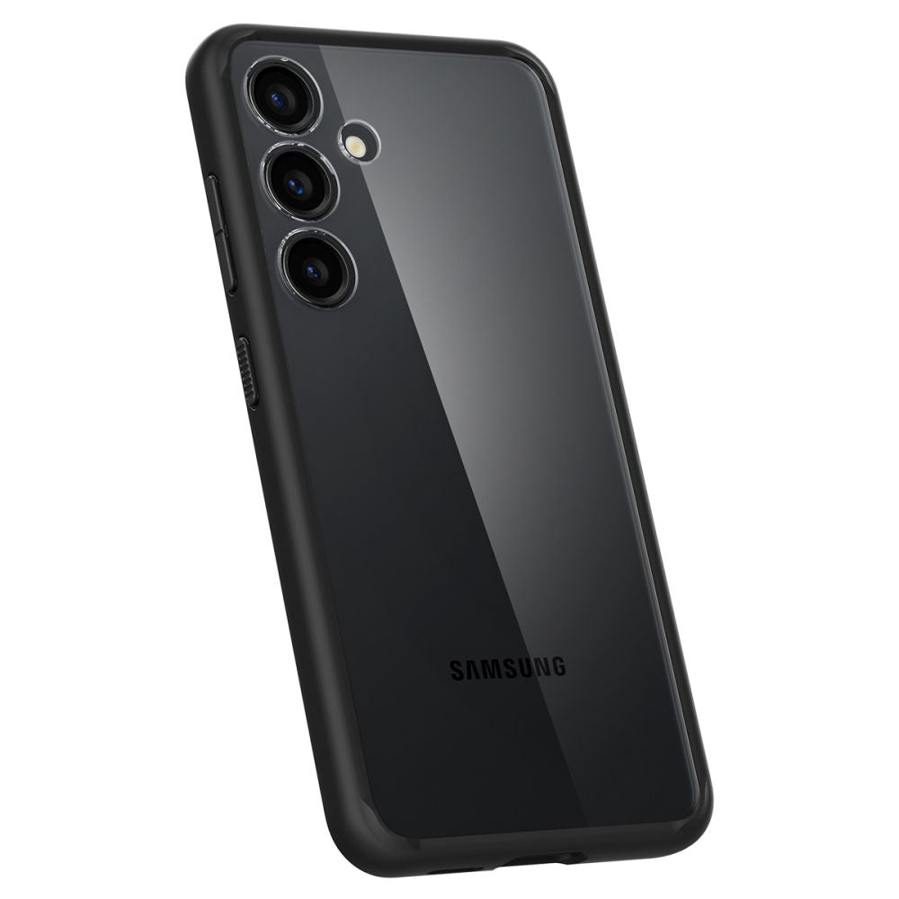 Étui pour Samsung Galaxy S24 S921, Spigen, Ultra Hybrid, Noir Mat ACS07352