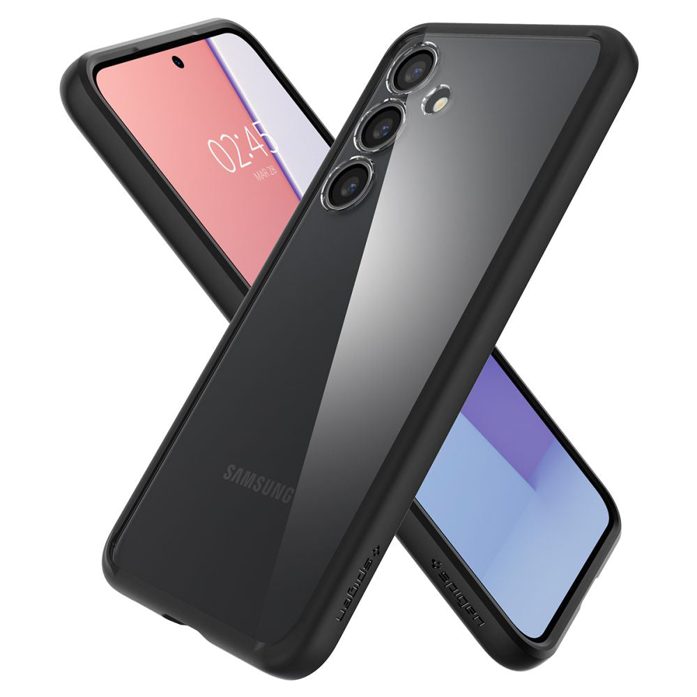 Étui pour Samsung Galaxy S24 S921, Spigen, Ultra Hybrid, Noir Mat ACS07352