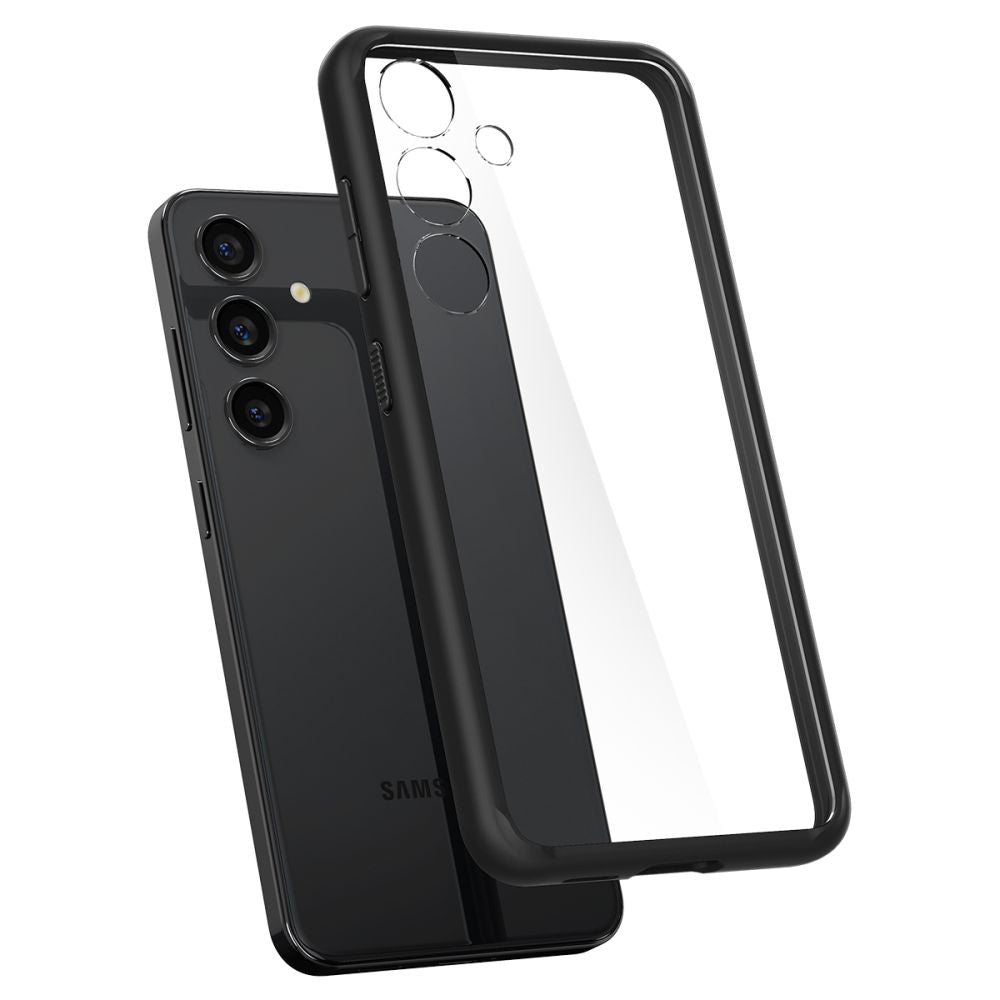 Étui pour Samsung Galaxy S24 S921, Spigen, Ultra Hybrid, Noir Mat ACS07352