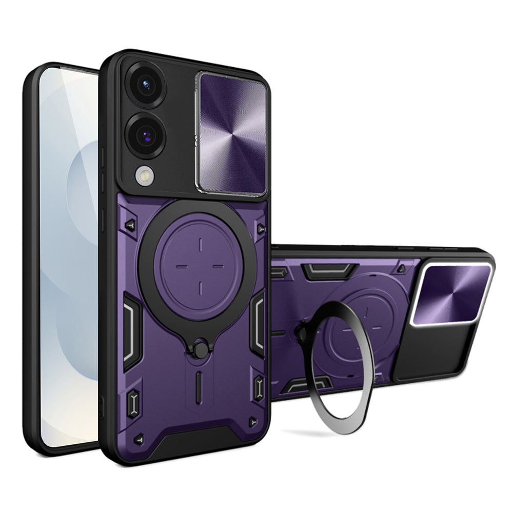 Coque pour Samsung Galaxy S25 Edge S937, Techsuit, CamGuard Pro, Violet