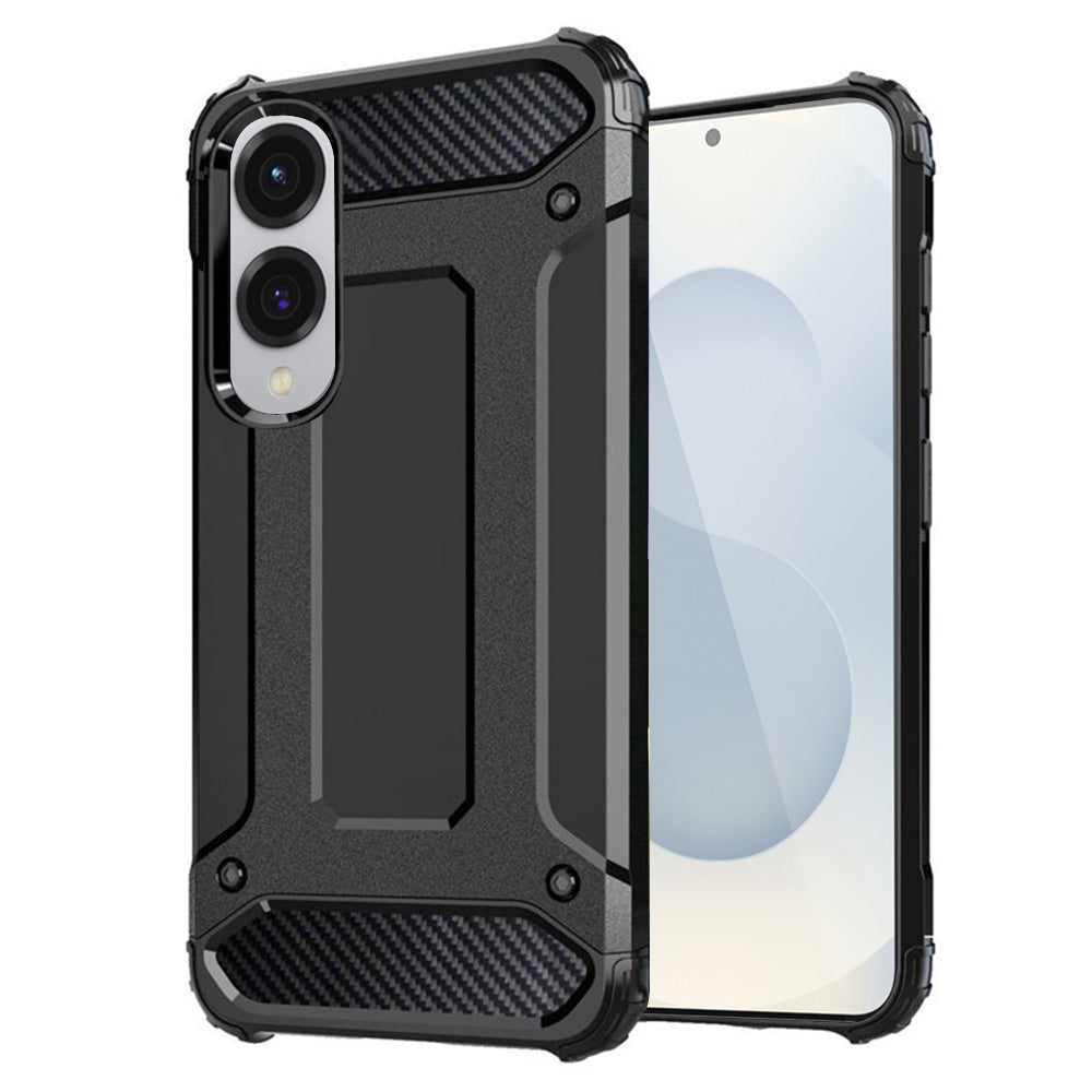 Coque pour Samsung Galaxy S25 Edge S937, Techsuit, Hybrid Armor, Noire