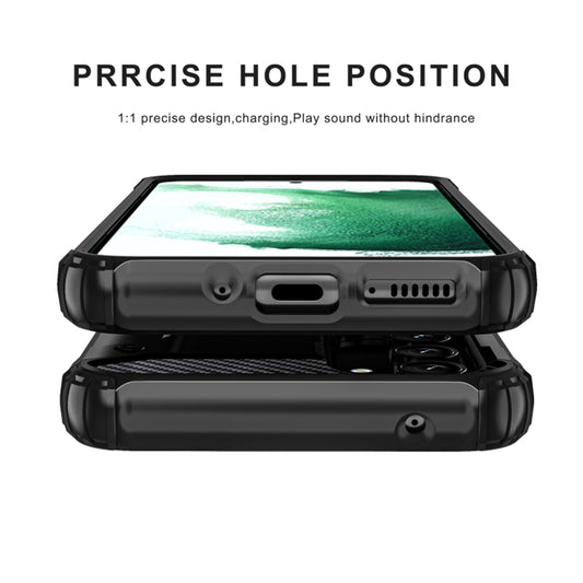 Coque pour Samsung Galaxy S25 Edge S937, Techsuit, Hybrid Armor, Noire