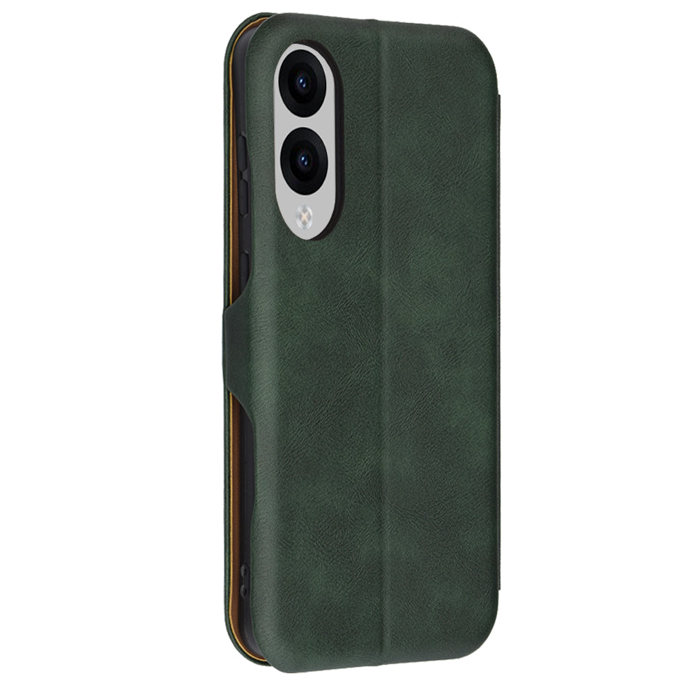Coque pour Samsung Galaxy S25 Edge S937, Techsuit, Safe Wallet Plus, Vert