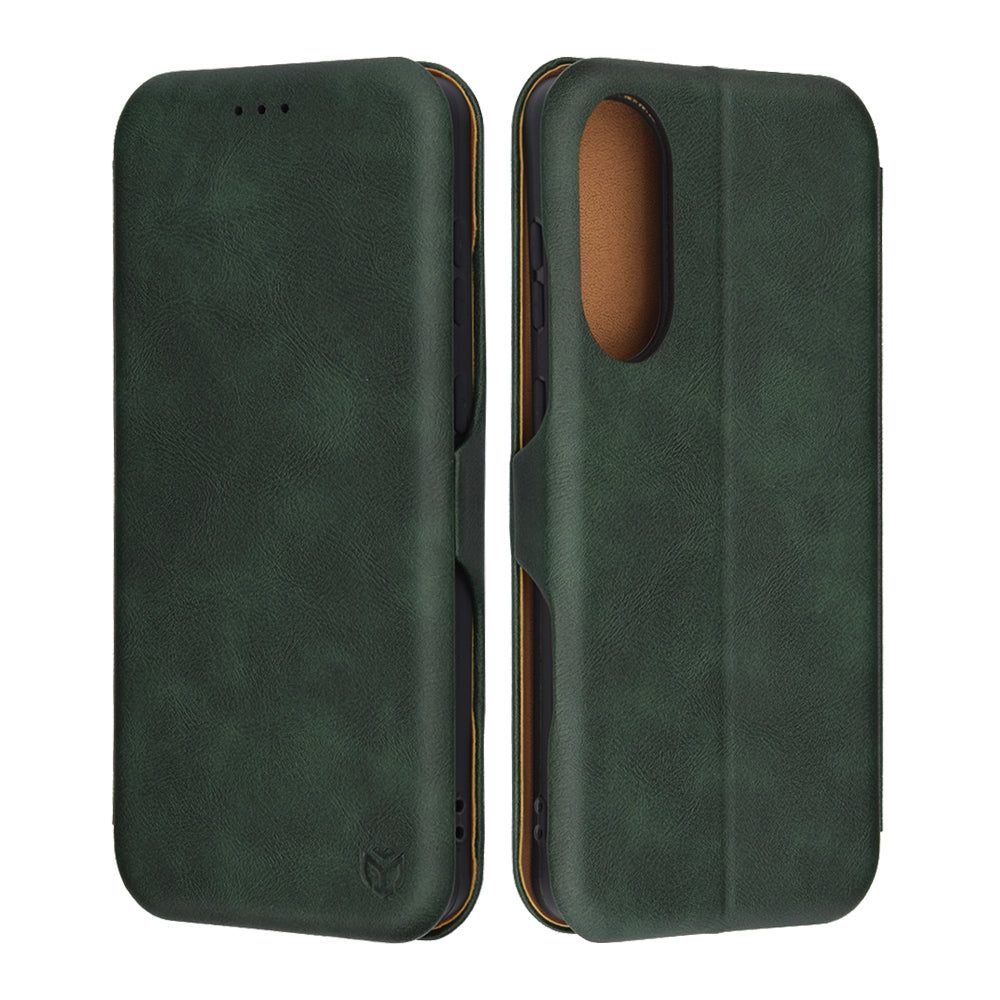 Coque pour Samsung Galaxy S25 Edge S937, Techsuit, Safe Wallet Plus, Vert