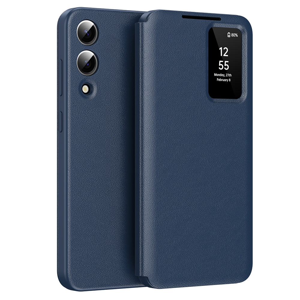 Coque pour Samsung Galaxy S25 Edge S937, Techsuit, SmartView, Bleue