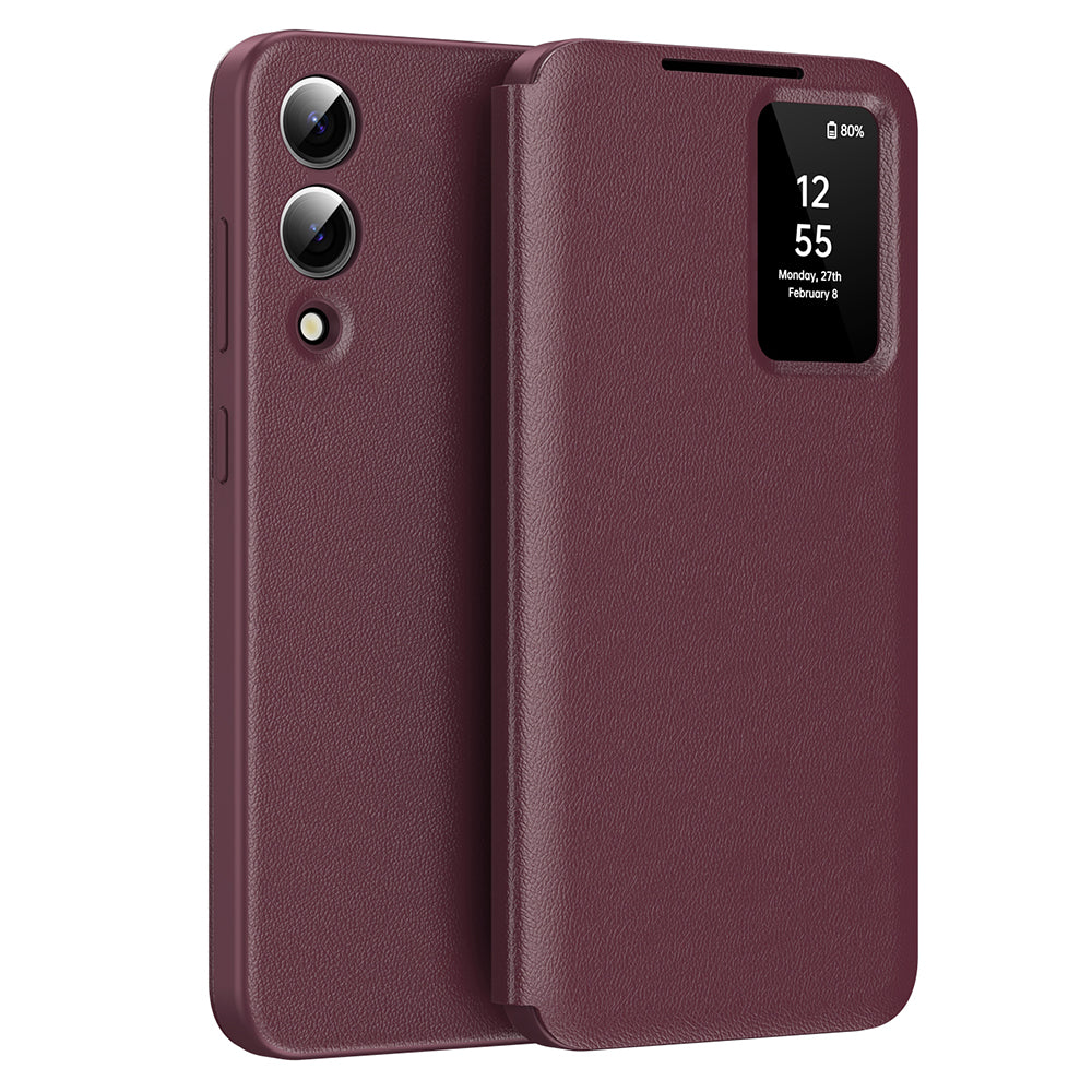 Coque pour Samsung Galaxy S25 Edge S937, Techsuit, SmartView, Rouge