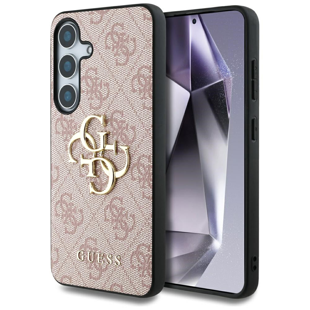 Étui pour Samsung Galaxy S25+ S936, Guess, 4G Big Logo, Rose.